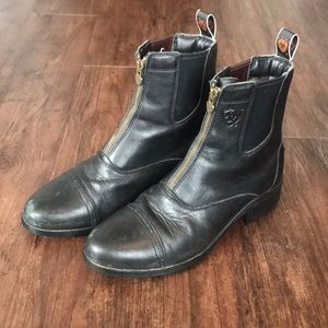 ARIAT Paddock IV Zip Heritage Bootie, Black, 8.5